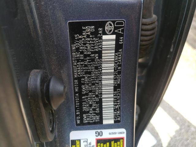 Photo 10 from auction – 2016 TOYOTA COROLLA L with VIN 2T1BURHEXGC545205