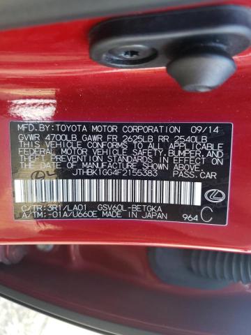Photo 10 from auction – 2015 LEXUS ES 350 with VIN JTHBK1GG4F2155383