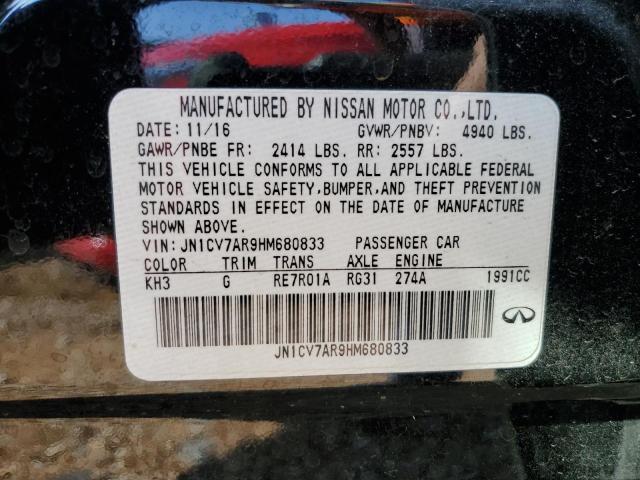 Photo 10 from auction – 2017 INFINITI Q50 BASE with VIN JN1CV7AR9HM680833