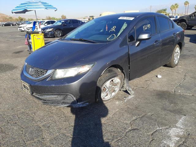 Photo 2 from auction – 2013 HONDA CIVIC LX with VIN 19XFB2F53DE258691
