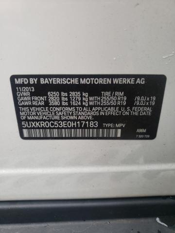 Photo 10 from auction – 2014 BMW X5 XDRIVE3 with VIN 5UXKR0C53E0H17183