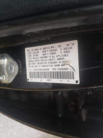 Photo 10 from auction – 2010 HONDA ACCORD EXL with VIN 1HGCP2F80AA028699