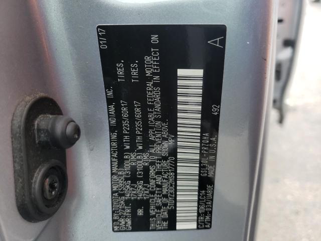 Photo 10 from auction – 2017 TOYOTA SIENNA XLE with VIN 5TDYZ3DC2HS817770