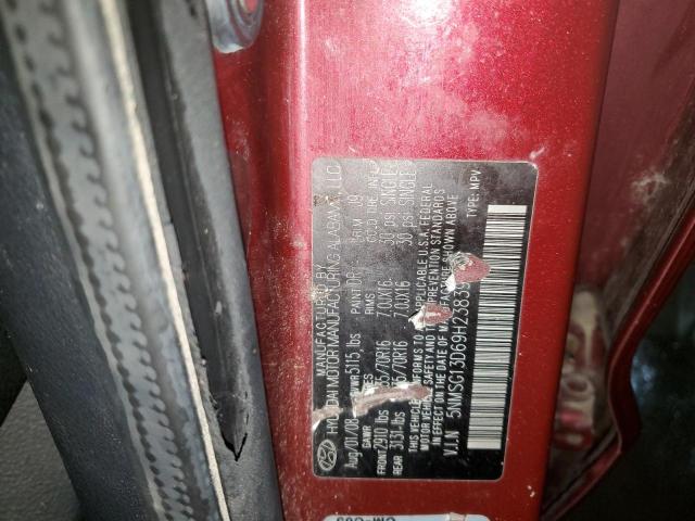 Photo 10 from auction – 2009 HYUNDAI SANTA FE G with VIN 5NMSG13D69H238392