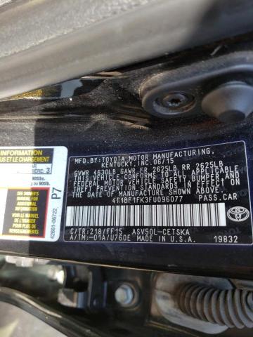 Photo 10 from auction – 2015 TOYOTA CAMRY LE with VIN 4T1BF1FK3FU096077