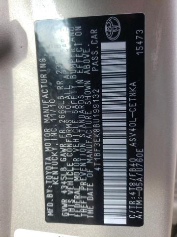 Zdjęcie 10 z aukcji – 2011 TOYOTA CAMRY BASE z VIN 4T1BF3EK8BU199132
