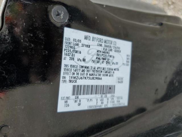 Photo 10 from auction – 2005 FORD EXPLORER S with VIN 1FMZU67K75UB39866