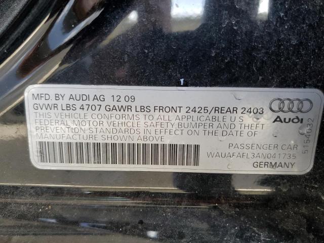Photo 10 from auction – 2010 AUDI A4 PREMIUM with VIN WAUAFAFL3AN041735