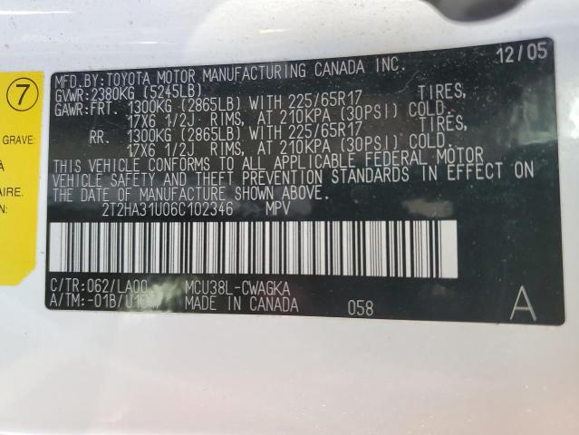 Photo 10 from auction – 2006 LEXUS RX 330 with VIN 2T2HA31U06C102346