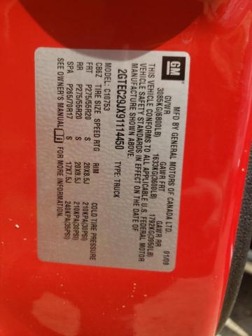 Photo 10 from auction – 2009 GMC SIERRA C15 with VIN 2GTEC29JX91114450