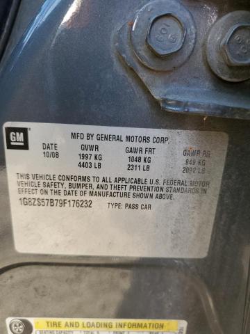 Photo 10 from auction – 2009 SATURN AURA XE with VIN 1G8ZS57B79F176232