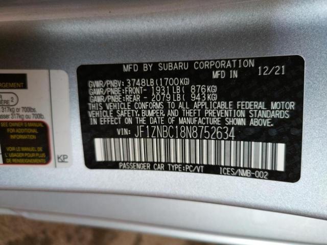 Photo 10 from auction – 2022 TOYOTA GR 86 with VIN JF1ZNBC18N8752634
