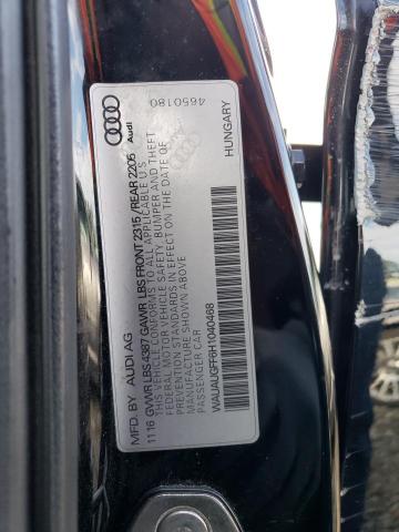 Photo 10 from auction – 2017 AUDI A3 PREMIUM with VIN WAUAUGFF6H1040468