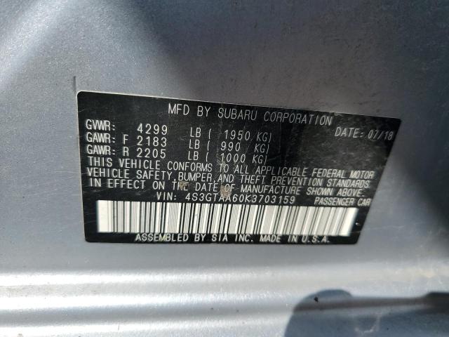 Photo 10 from auction – 2019 SUBARU IMPREZA with VIN 4S3GTAA60K3703159
