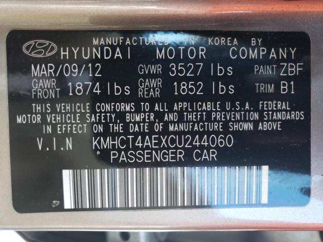 Photo 10 from auction – 2012 HYUNDAI ACCENT GLS with VIN KMHCT4AEXCU244060