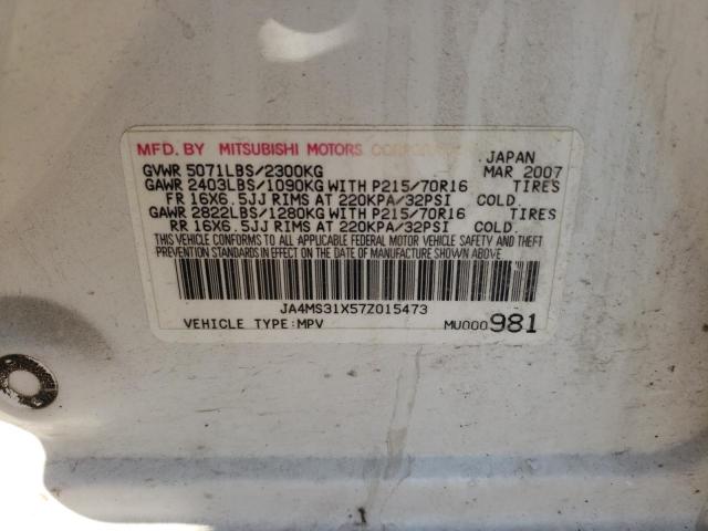 Photo 10 from auction – 2007 MITSUBISHI OUTLANDER with VIN JA4MS31X57Z015473