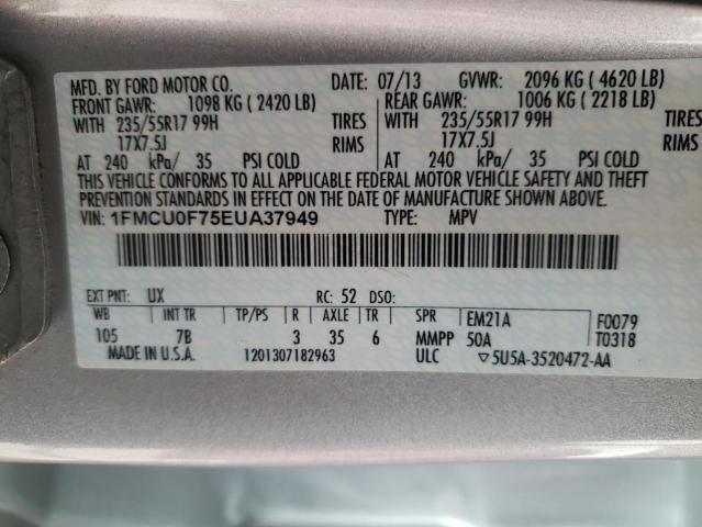 Photo 10 from auction – 2014 FORD ESCAPE S with VIN 1FMCU0F75EUA37949