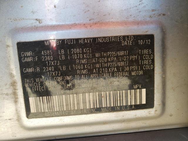 Photo 10 from auction – 2013 SUBARU OUTBACK 2. with VIN 4S4BRBKC1D3249280