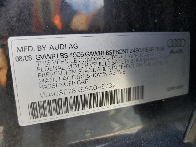 Photo 10 from auction – 2009 AUDI A4 PREMIUM with VIN WAUSF78K59A095732