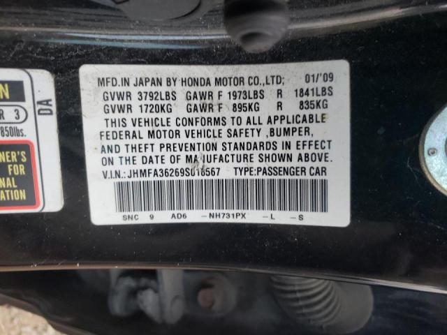 Photo 10 from auction – 2009 HONDA CIVIC HYBR with VIN JHMFA36269S018567