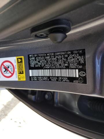 Photo 10 from auction – 2014 LEXUS ES 300H with VIN JTHBW1GG6E2059256