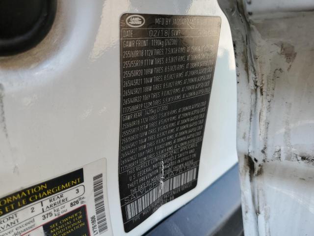 Photo 10 from auction – 2018 LAND ROVER RANGE ROVE with VIN SALYL2RNXJA761806