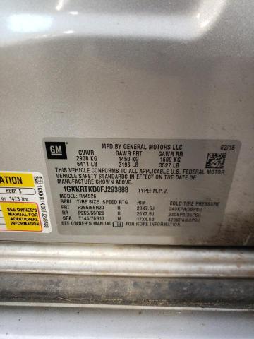 Photo 10 from auction – 2015 GMC ACADIA DEN with VIN 1GKKRTKD0FJ293888