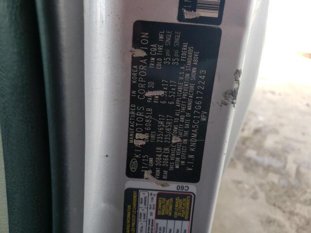Photo 10 from auction – 2016 KIA SEDONA L with VIN KNDMA5C17G6172243