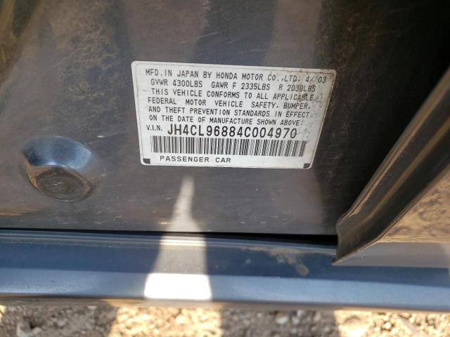 Photo 10 from auction – 2004 ACURA TSX with VIN JH4CL96884C004970