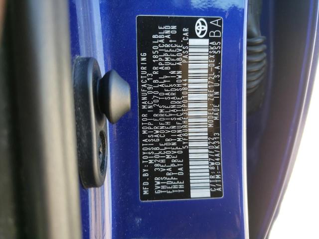 Photo 10 from auction – 2014 TOYOTA COROLLA L with VIN 5YFBURHE3EP010844