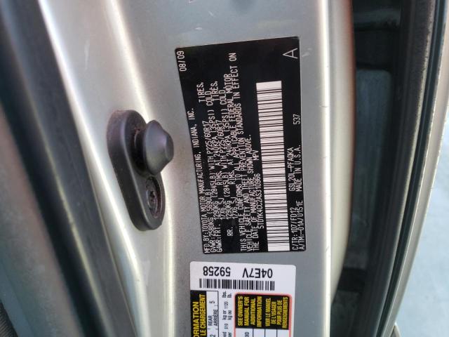 Photo 10 from auction – 2010 TOYOTA SIENNA XLE with VIN 5TDYK4CC2AS310966