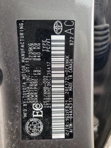 Photo 10 from auction – 2019 TOYOTA COROLLA L with VIN 2T1BURHE2KC236417