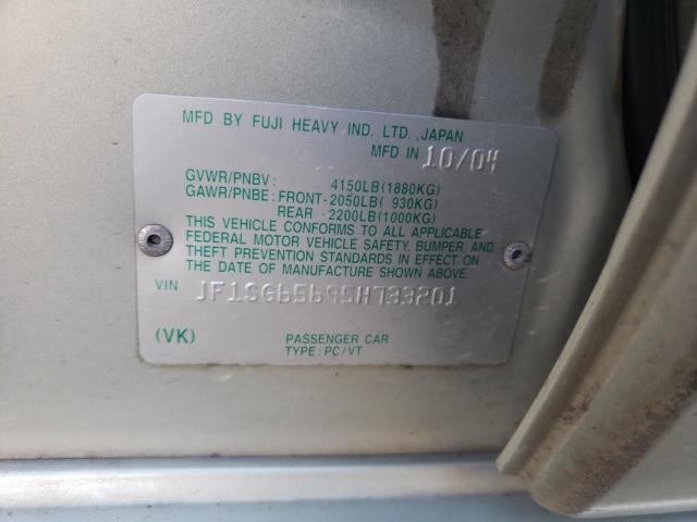 Photo 10 from auction – 2005 SUBARU FORESTER 2 with VIN JF1SG65695H733201