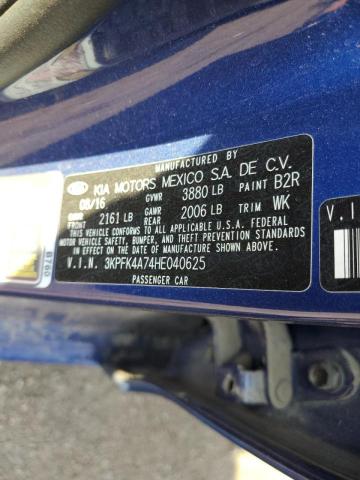 Photo 10 from auction – 2017 KIA FORTE LX with VIN 3KPFK4A74HE040625