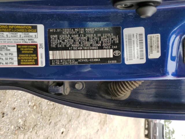 Photo 10 from auction – 2008 TOYOTA CAMRY CE with VIN 4T1BE46K18U239860