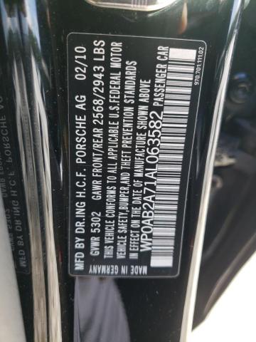 Photo 10 from auction – 2010 PORSCHE PANAMERA S with VIN WP0AB2A71AL063582