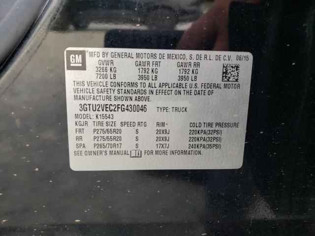 Фото 10 с аукциона – 2015 GMC SIERRA K15 с VIN 3GTU2VEC2FG430046