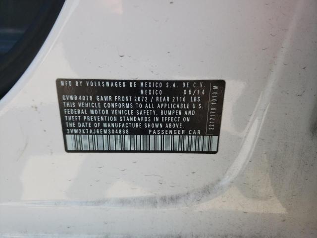 Photo 10 from auction – 2014 VOLKSWAGEN JETTA BASE with VIN 3VW2K7AJ6EM304888