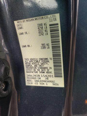 Photo 10 from auction – 2009 NISSAN ALTIMA with VIN 1N4AL24E19C154201