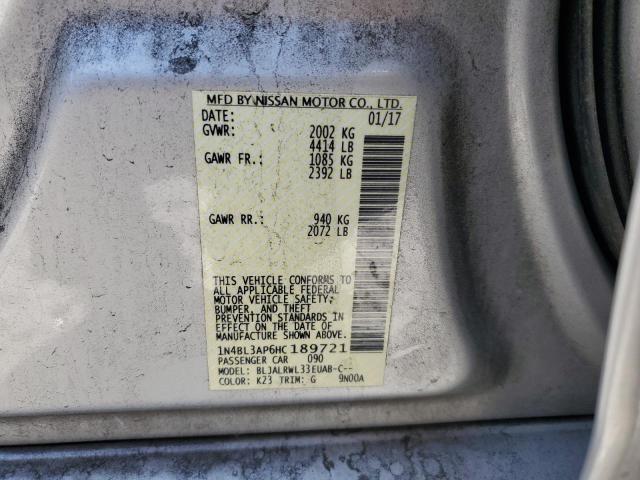 Photo 10 from auction – 2017 NISSAN ALTIMA 3.5 with VIN 1N4BL3AP6HC189721