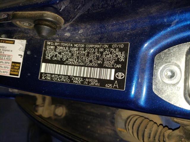 Photo 10 from auction – 2010 TOYOTA PRIUS with VIN JTDKN3DU4A1258056