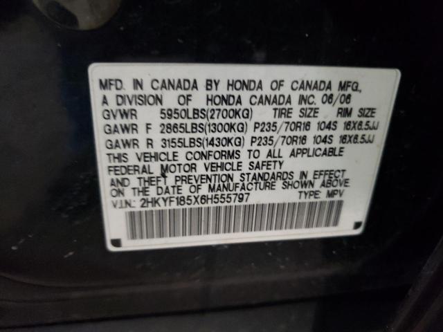 Photo 10 from auction – 2006 HONDA PILOT EX with VIN 2HKYF185X6H555797