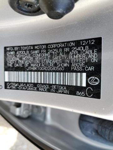 Photo 10 from auction – 2013 LEXUS ES 350 with VIN JTHBK1GGXD2040560