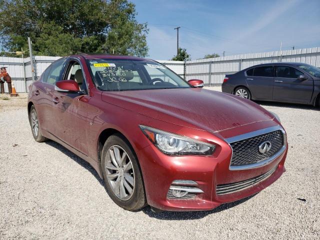 INFINITI Q50 BASE 2015 with VIN JN1BV7AP1FM343130 - Photo from auction