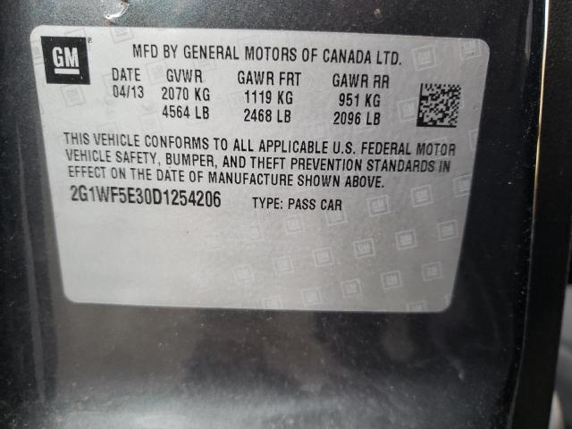 Photo 10 from auction – 2013 CHEVROLET IMPALA LS with VIN 2G1WF5E30D1254206