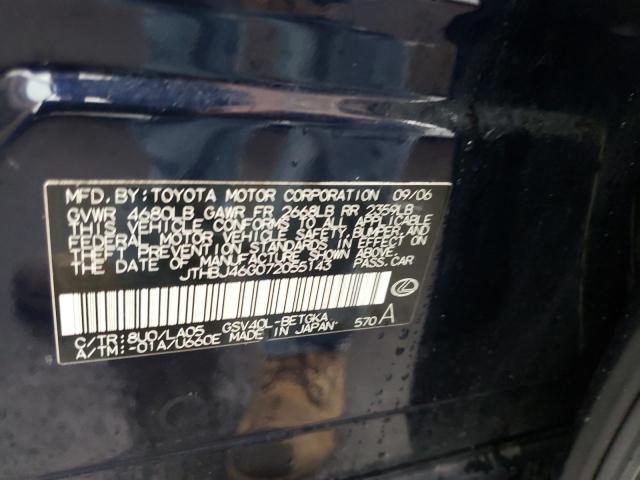 Foto 10 de la subasta – 2007 LEXUS ES 350 con VIN JTHBJ46G072055143