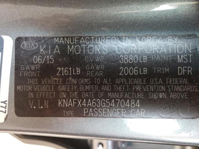 Photo 10 from auction – 2016 KIA FORTE LX with VIN KNAFX4A63G5470484