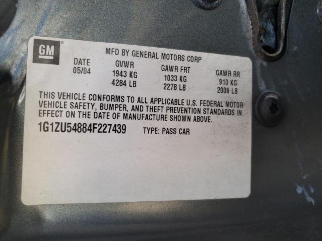 Photo 10 from auction – 2004 CHEVROLET MALIBU LT with VIN 1G1ZU54884F227439