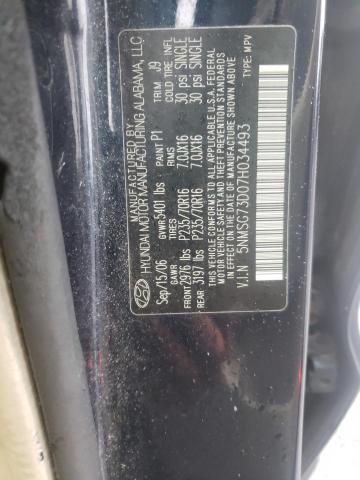 Photo 10 from auction – 2007 HYUNDAI SANTA FE G with VIN 5NMSG73D07H034493