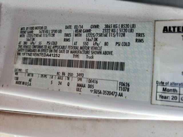 Photo 10 from auction – 2014 FORD ECONOLINE with VIN 1FTNE1EW7EDA41252